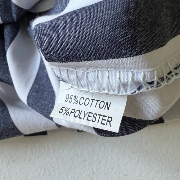 Rory Chen Striped Ruffle Strap Dress Size 3  NWOT - Picture 3 of 6